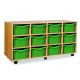 12 Double Tray Unit Green
