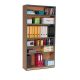 Coloured Edge Beech Bookcase H1800mm Metal Blue