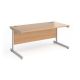 Contract 25 Straight Desk W1600mm Beech