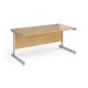 Contract 25 Straight Desk W1600mm Oak