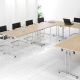 Rectangular Folding Leg Meeting Table W1200 Beech