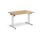 Rectangular Folding Leg Meeting Table W1200 Oak