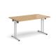 Rectangular Folding Leg Meeting Table W1400 Oak