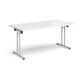 Rectangular Folding Leg Meeting Table W1600 White