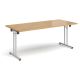 Rectangular Folding Leg Meeting Table W1800 Oak