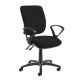 Senza Chair Fixed Arms Black