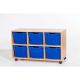 Premium 6 Extra Deep Tray Oak Unit Blue