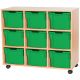 Premium 9 Extra Deep Tray Oak Unit Green