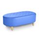 Quilted Adult Tub Stool Blue