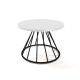 Figaro Table with Black Spiral Base White