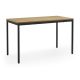 FW Rect 1200x600xH460mm Black Frame Beech Top