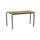 CB Rect 1200x600xH460mm Black Frame Beech Top