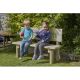 Outdoor Wooden Buddy Bench