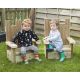 Outdoor Wooden Throne Set of 2