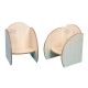 Mini Wooden Chairs Pack of 2 Maple