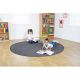Grey Circular Carpet 2000 x 2000mm