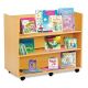 Double Library Unit with two Horizontal Shelves