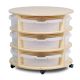 Triple Tier Mobile Circular Storage Unit