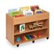 Double Sided 6 Bay Kinderbox 1 Shelf Beech