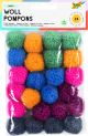 FOLIA WOOL-POMPONS PARTY 24PCS ASSTD