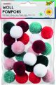 FOLIA WOOL-POMPONS ELEGANCE 24PCS ASSTD